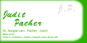 judit pacher business card